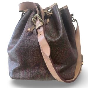 Etro Paisley Bucket Bag 11x10x7
